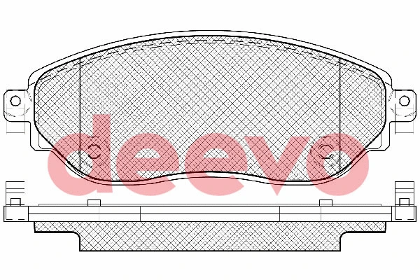 Kit de plaquettes de frein, frein à disque DEEVO BP85160