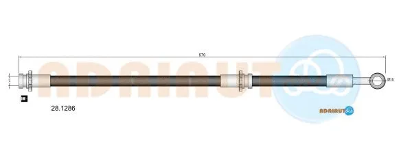 Flexible de frein ADRIAUTO 28.1286