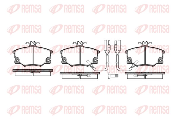 Kit de plaquettes de frein, frein à disque REMSA 0146.22