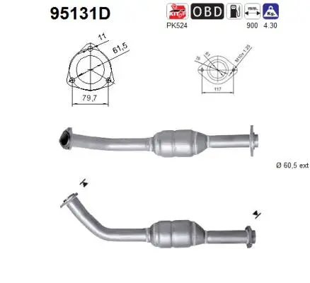 Catalyseur AS 95131D