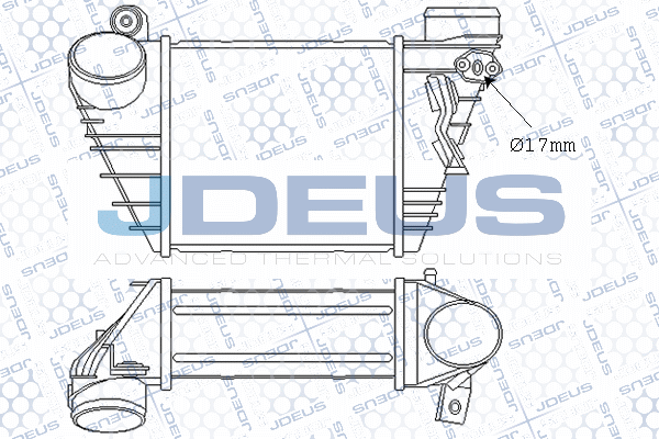 Refroidisseur d'air de suralimentation JDEUS M-801019A