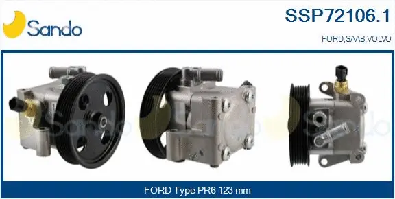 Pompe hydraulique, direction SANDO SSP72106.1