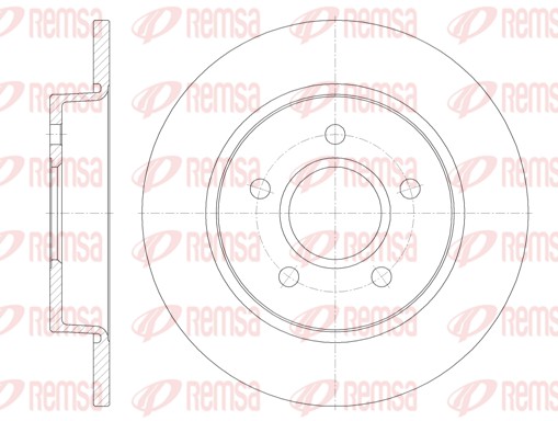 Disque de frein REMSA 6846.00
