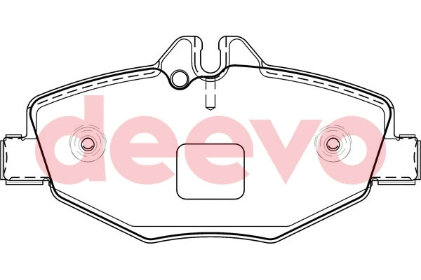 Kit de plaquettes de frein, frein à disque DEEVO BP51440