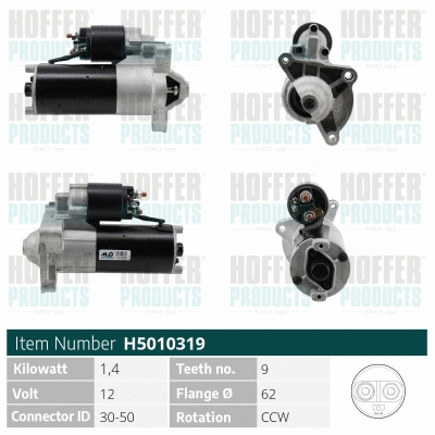 Démarreur HOFFER H5010319