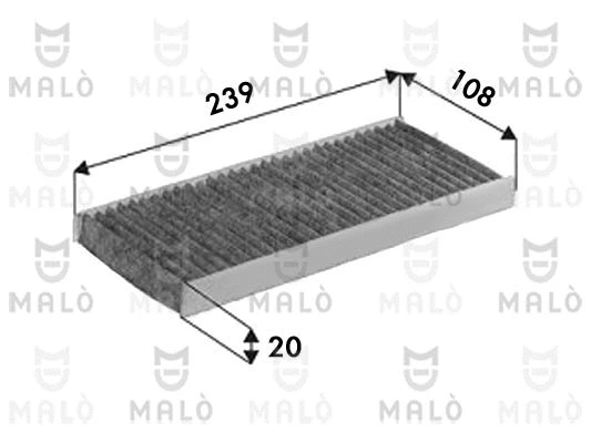Filtre, air de l'habitacle AKRON-MALÒ 1532662