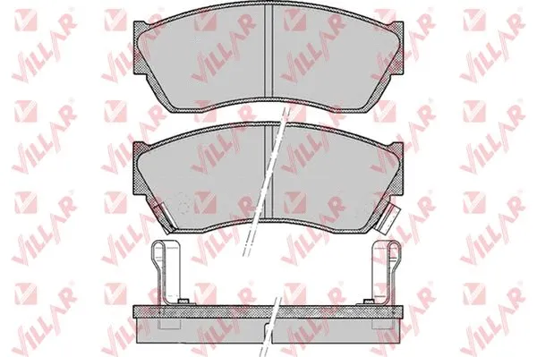 Kit de plaquettes de frein, frein à disque VILLAR 626.0343