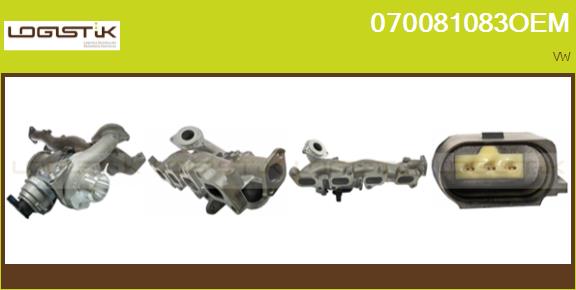 Turbocompresseur, suralimentation LGK 070081083OEM