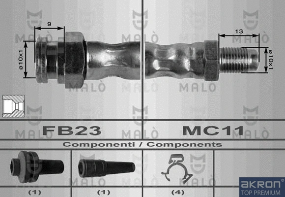 Flexible de frein AKRON-MALÒ 8484