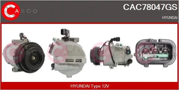 Compresseur, climatisation CASCO CAC78047GS