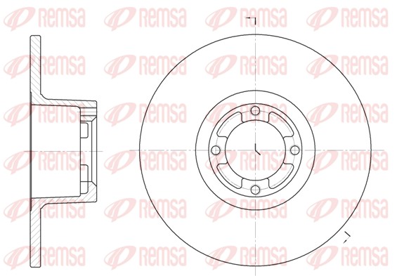 Disque de frein REMSA 61219.00