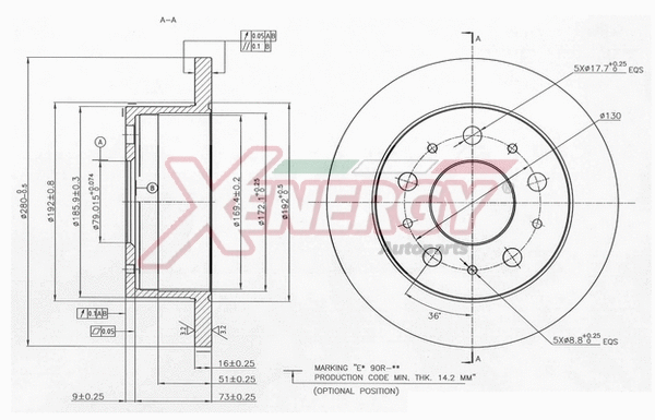 Disque de frein AP XENERGY X601521
