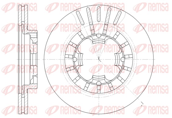 Disque de frein REMSA 61108.10