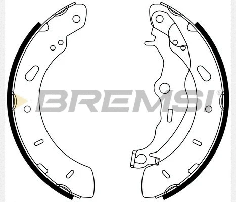 Jeu de mâchoires de frein BREMSI GF0248