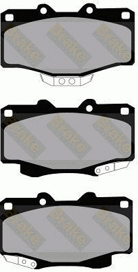 Kit de plaquettes de frein, frein à disque Brake ENGINEERING PA844