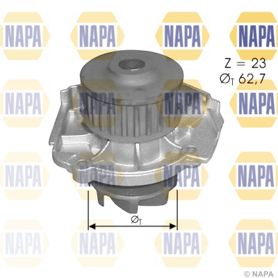 Pompe à eau, refroidissement du moteur NAPA NWP1500