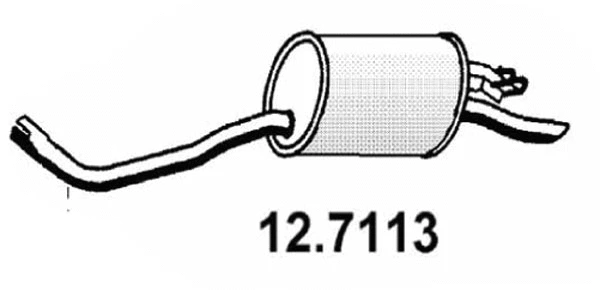 Silencieux arrière ASSO 12.7113