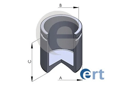 Piston, étrier de frein ERT 150586-C
