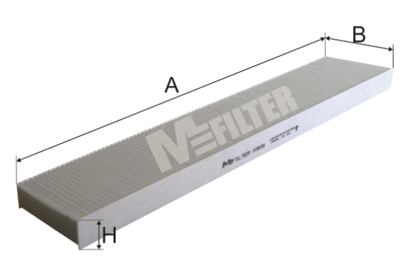 Filtre, air de l'habitacle MFILTER K 909