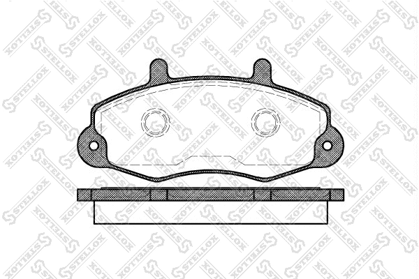 Kit de plaquettes de frein, frein à disque STELLOX 402 000B-SX