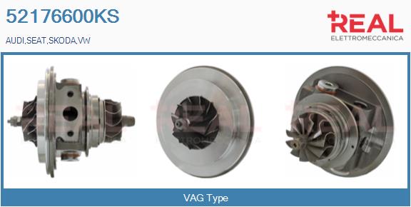Groupe carter, turbocompresseur REAL 52176600KS