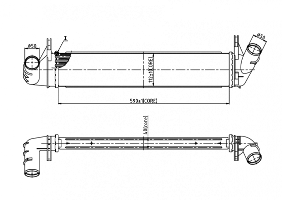 Refroidisseur d'air de suralimentation HART 614 232