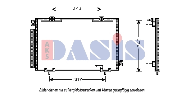 Condenseur, climatisation AKS DASIS 212015N