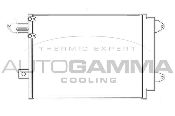 Condenseur, climatisation AUTOGAMMA 107418