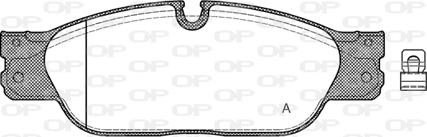 Kit de plaquettes de frein, frein à disque OPEN PARTS BPA0731.20