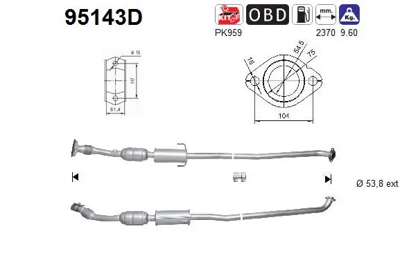Catalyseur AS 95143D