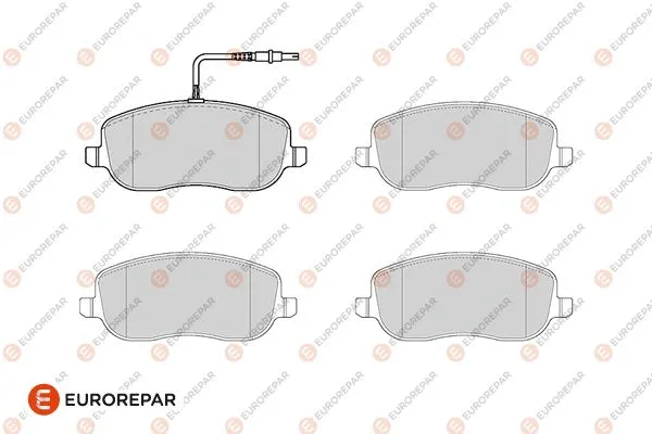 Kit de plaquettes de frein, frein à disque EUROREPAR 1686270180