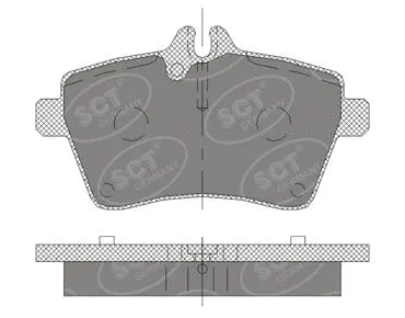 Kit de plaquettes de frein, frein à disque SCT - MANNOL SP 409 PR