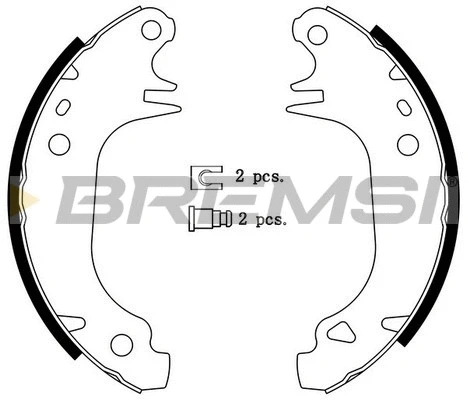 Jeu de mâchoires de frein BREMSI GF0414
