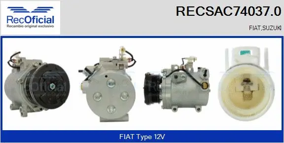 Compresseur, climatisation RECOFICIAL RECSAC74037.0