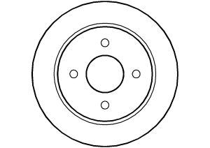 Disque de frein ABTEX BD154S
