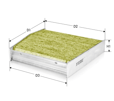 Filtre, air de l'habitacle TECNECO FILTERS CKA10457