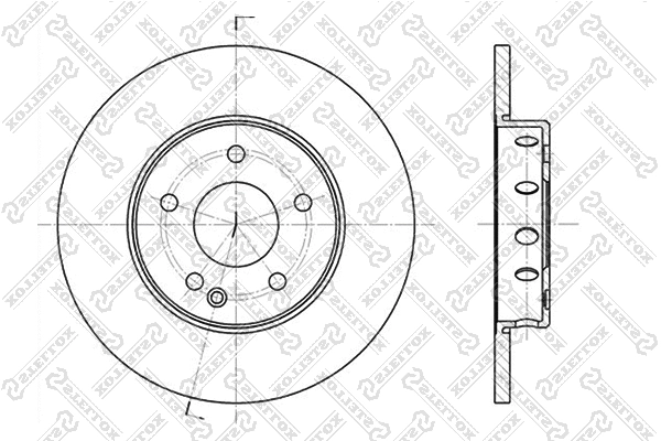 Disque de frein STELLOX 6020-3316-SX