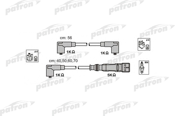 Kit de câbles d'allumage PATRON PSCI1017