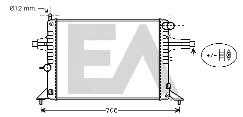 Radiateur, refroidissement du moteur EACLIMA 31R54103