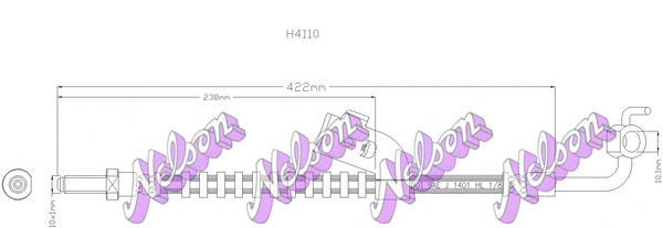 Flexible de frein KAWE H4110