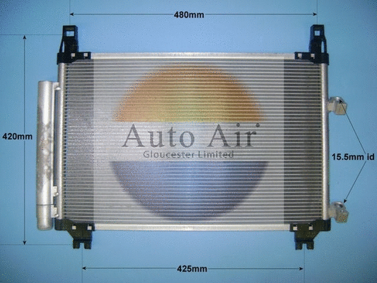 Condenseur, climatisation AUTO AIR GLOUCESTER 16-9934