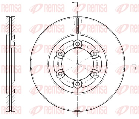 Disque de frein REMSA 61139.10
