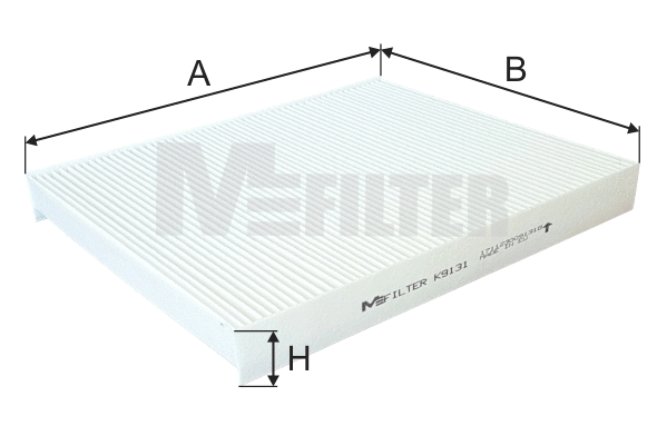 Filtre, air de l'habitacle MFILTER K 9131