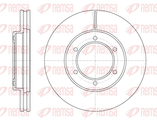 Disque de frein REMSA 6702.10
