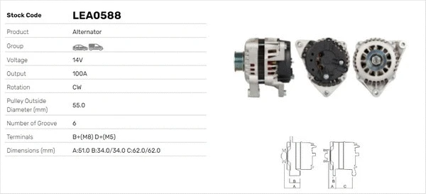 Alternateur LUSA LEA0588