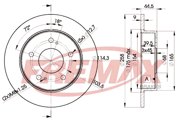 Disque de frein FREMAX BD-2045