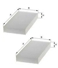 Filtre, air de l'habitacle UNIFLUX FILTERS XC517