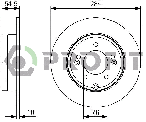 Disque de frein PROFIT 5010-1787