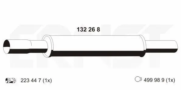 Silencieux avant ERNST 132268