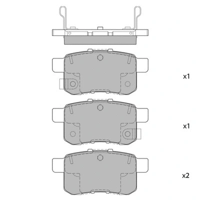 Kit de plaquettes de frein, frein à disque HAGEN GP2103
